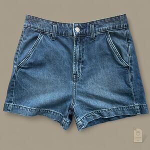 GAP Denim Shorts Womens 4/27 High Rise 3.5” Inseam Classic Blue